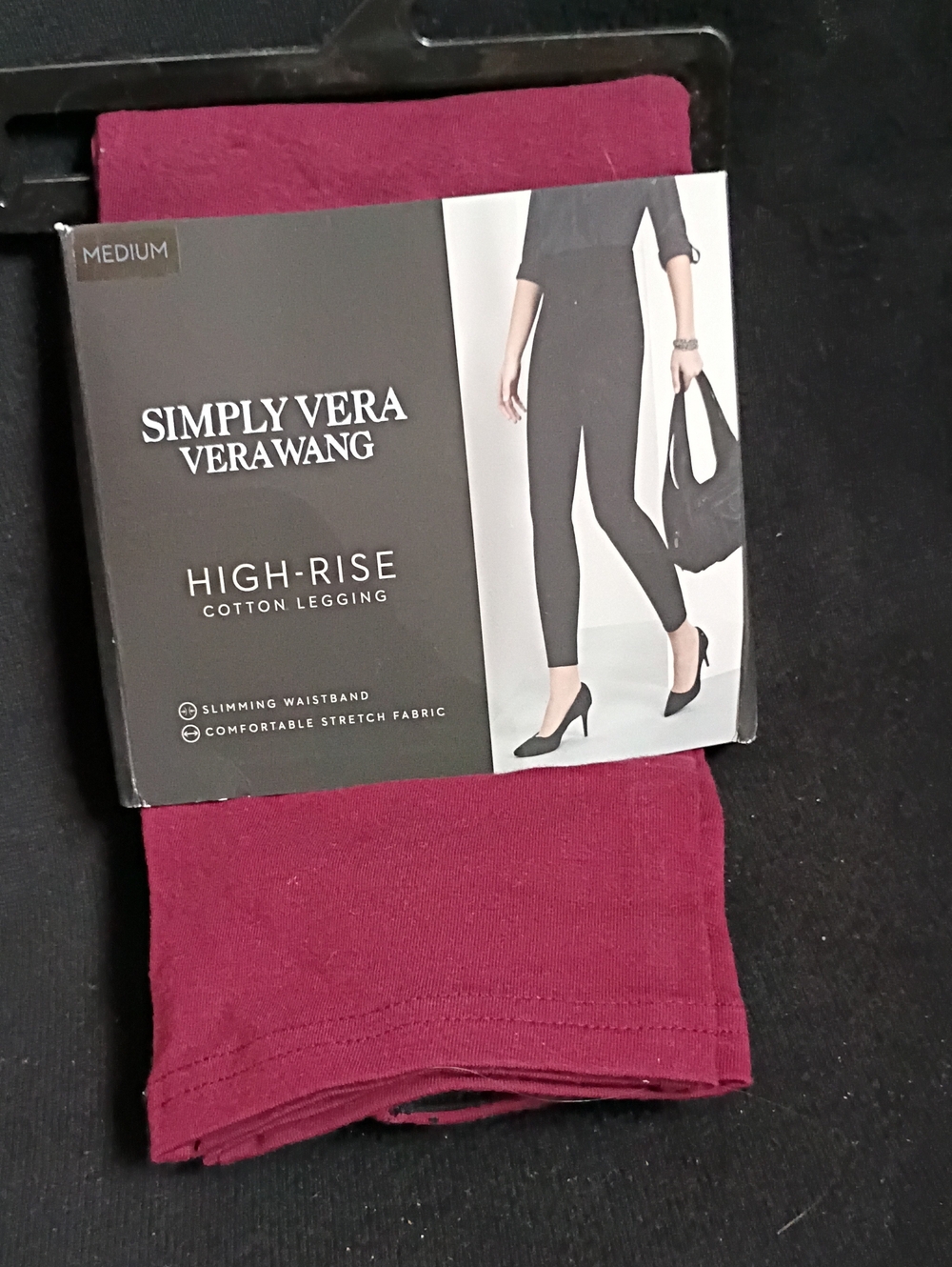 *NWT* Simply Vera Vera Wang High-Rise Leggings in Wine Red